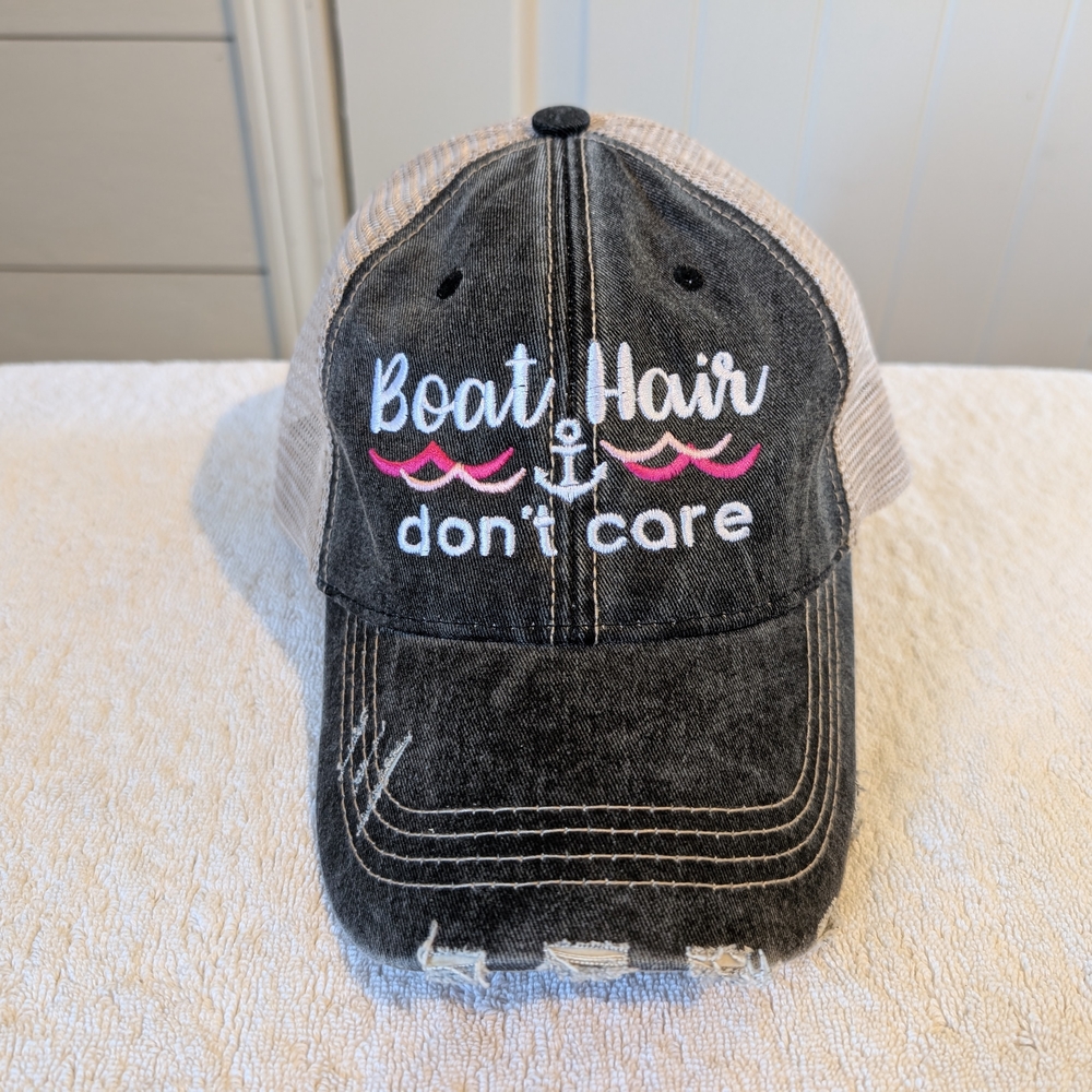 'Boat Hair Don't Care' Trucker Hat